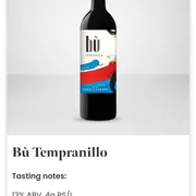 ISO Bù Tempranillo wine photo 1