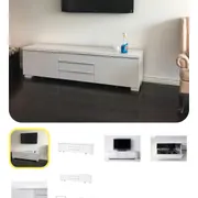 White tv stand  photo 1