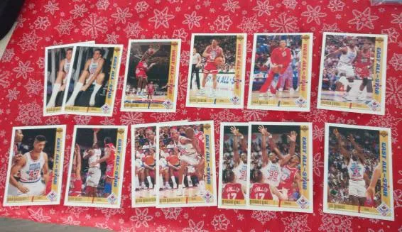 1991-92 Upper deck NBA All-star Basketball Card Lot photo 1