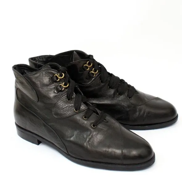 Vintage leather sneakers booties size 9 / 40.5 photo 1