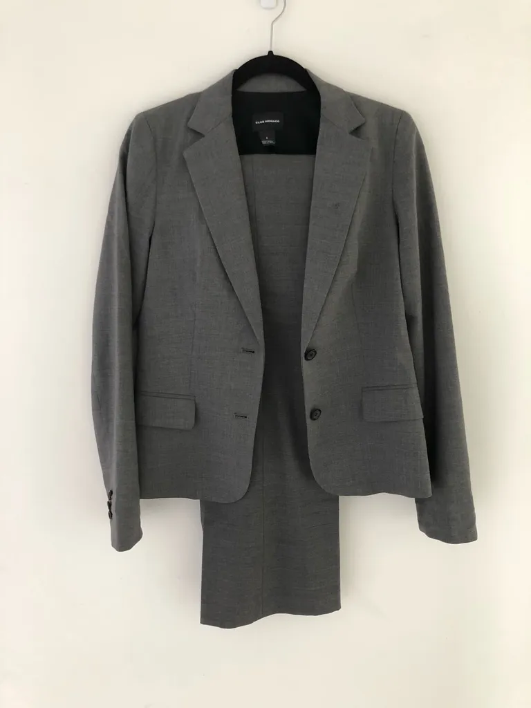 Grey Wool Club Monaco Suit (blazer & pants) photo 1