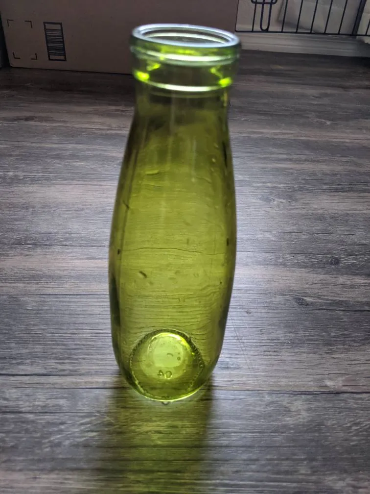 Green Glass Vase photo 1