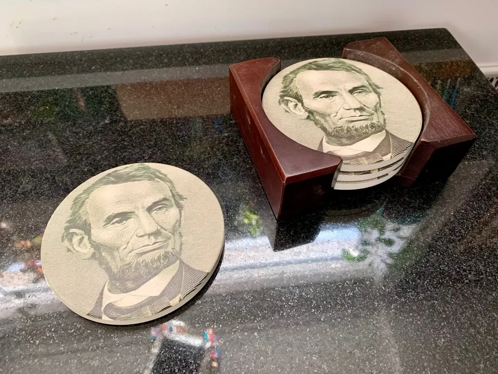 Abe Lincoln coasters photo 1