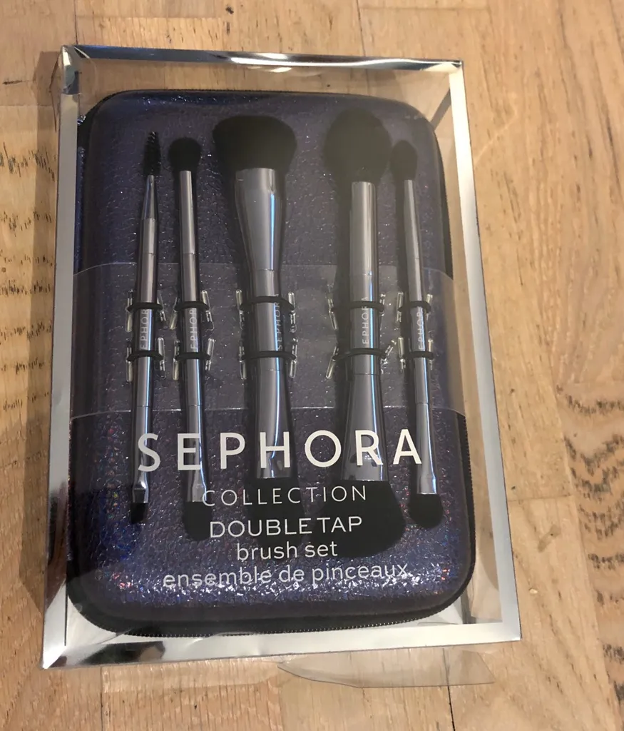 Sephora Doubletap Brush Set - 5 Makeup Brushes + Case photo 1