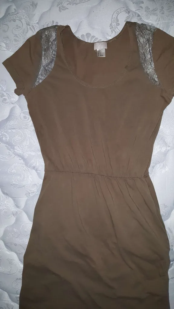 great green pocket dress w lace detail -- one of my faves-- c... photo 1