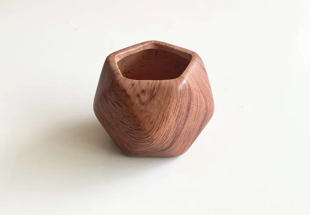 Small Geometric Plant Pot with Drainage Hole photo 1