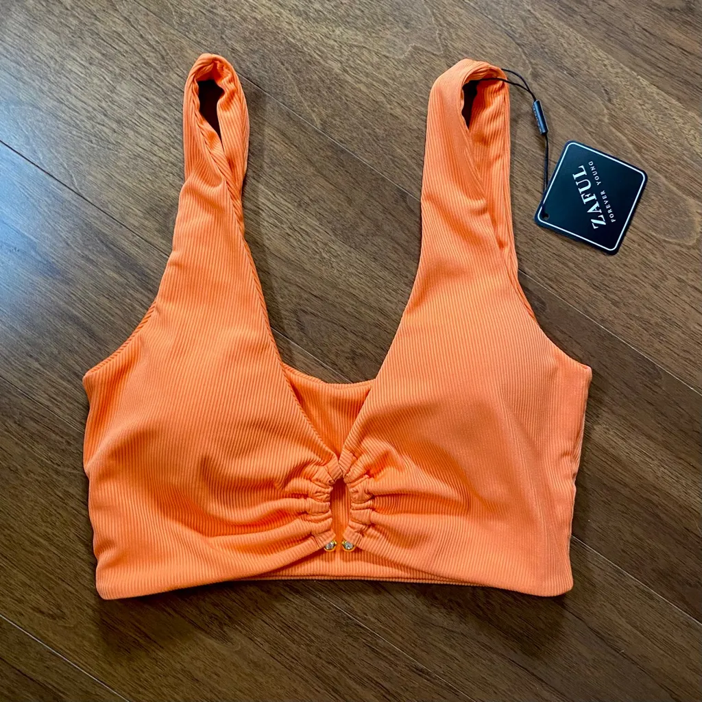 BNWT Orange Bikini Top photo 1
