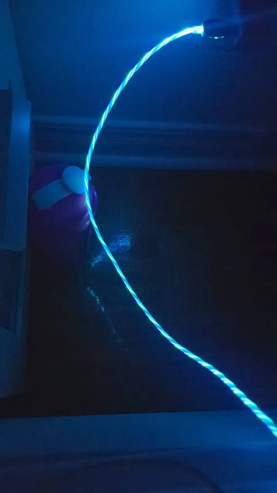 Flashing Led Light Samsung Phone Charger photo 1