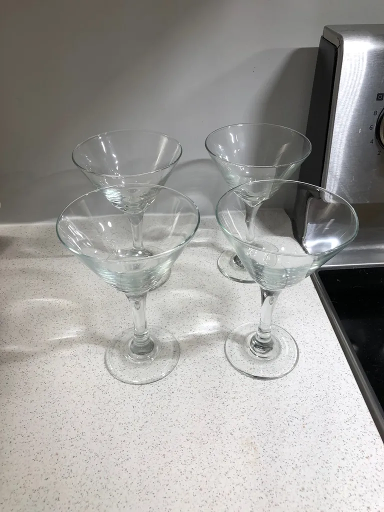 4 Martini Glasses photo 1