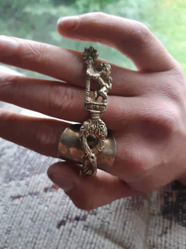 Sz 7 Sterling SILVER Armor Ring photo 1