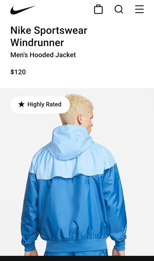 Nike Sportswear Windrunner 
Men's Hooded Jacket - NWOT Sz M photo 1