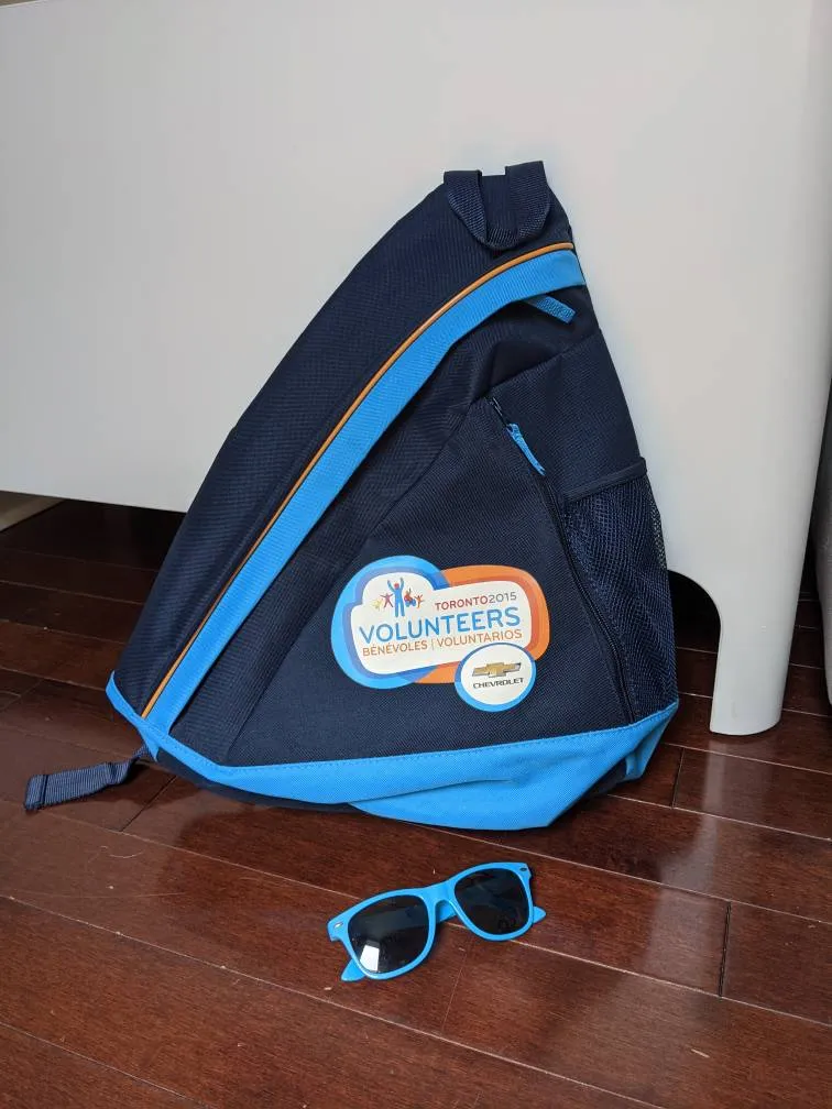 PanAm Games backpack & sunglasses photo 1