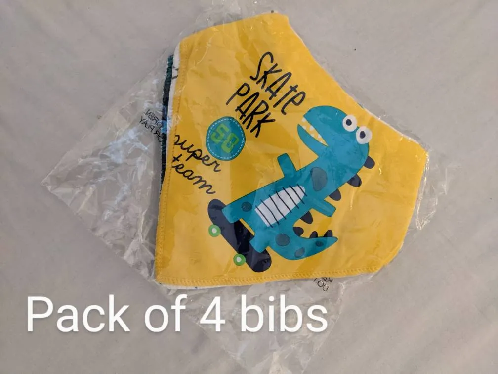 Brand New Pack Of 4 Bibs photo 1
