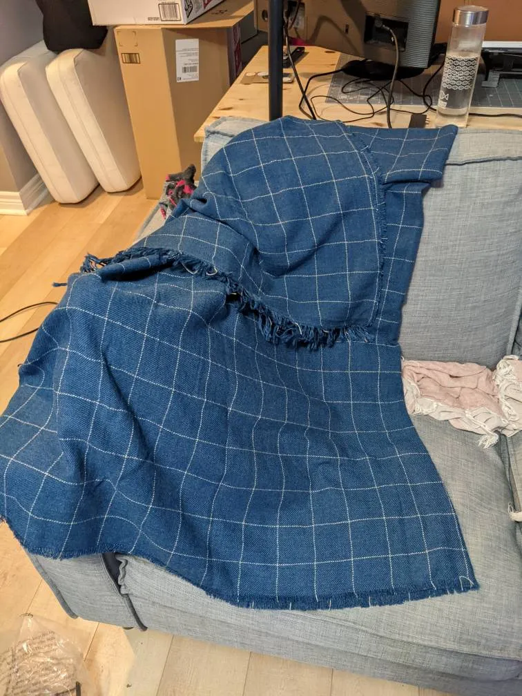 Small Blue Throw Blanket photo 1