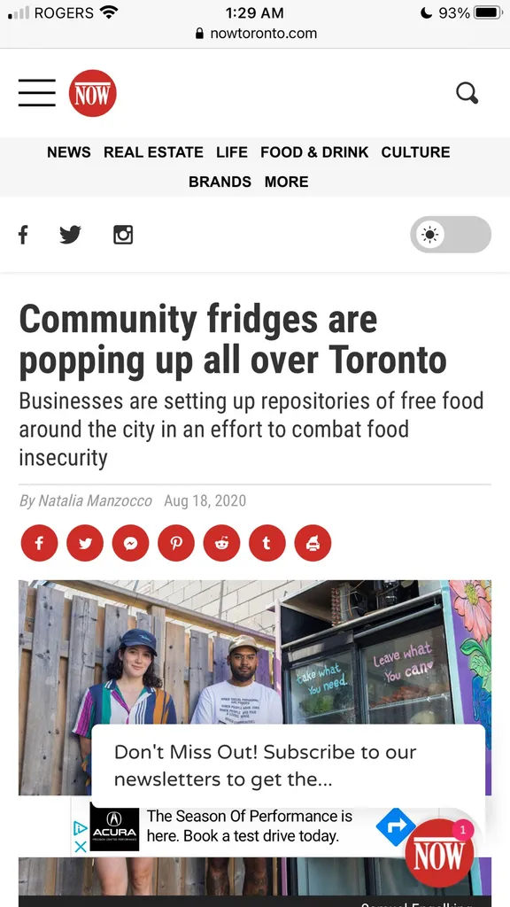 Community Fridges, Toronto Little Pantries, People’s Pantry photo 1