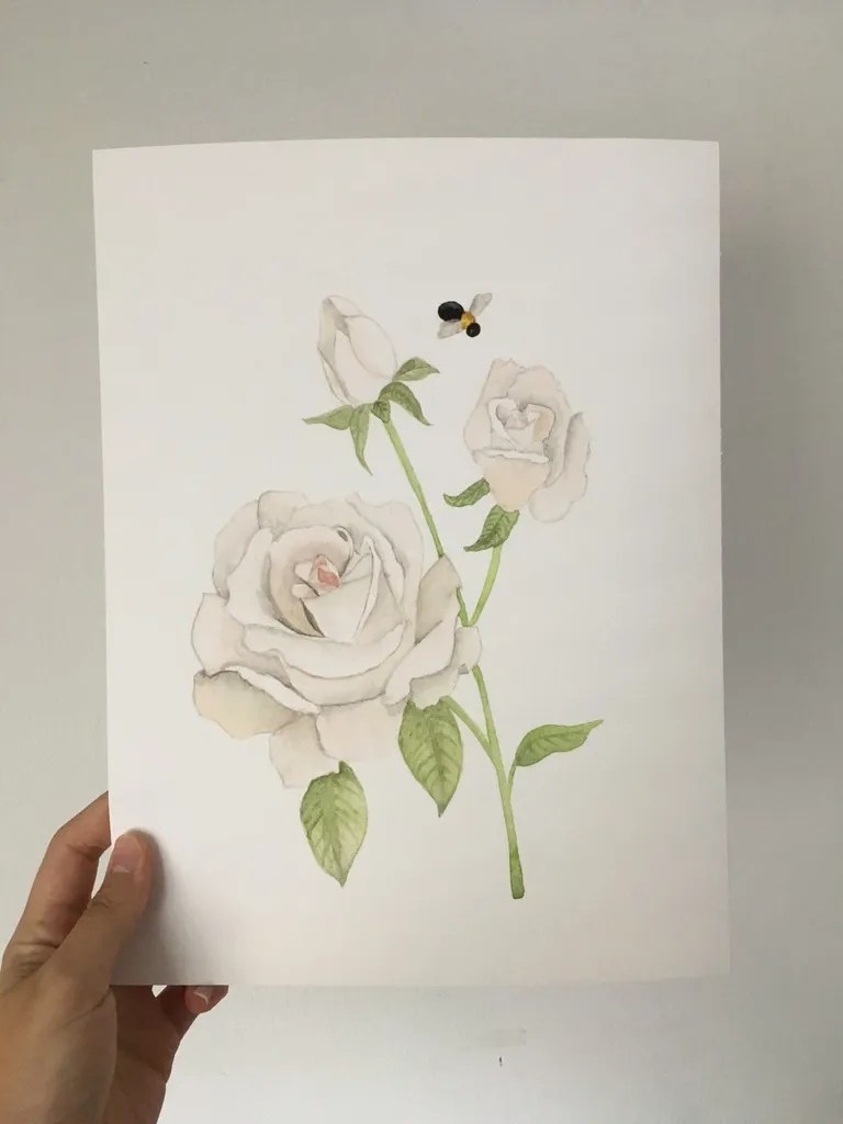 Original Watercolour Print 🍃 photo 1