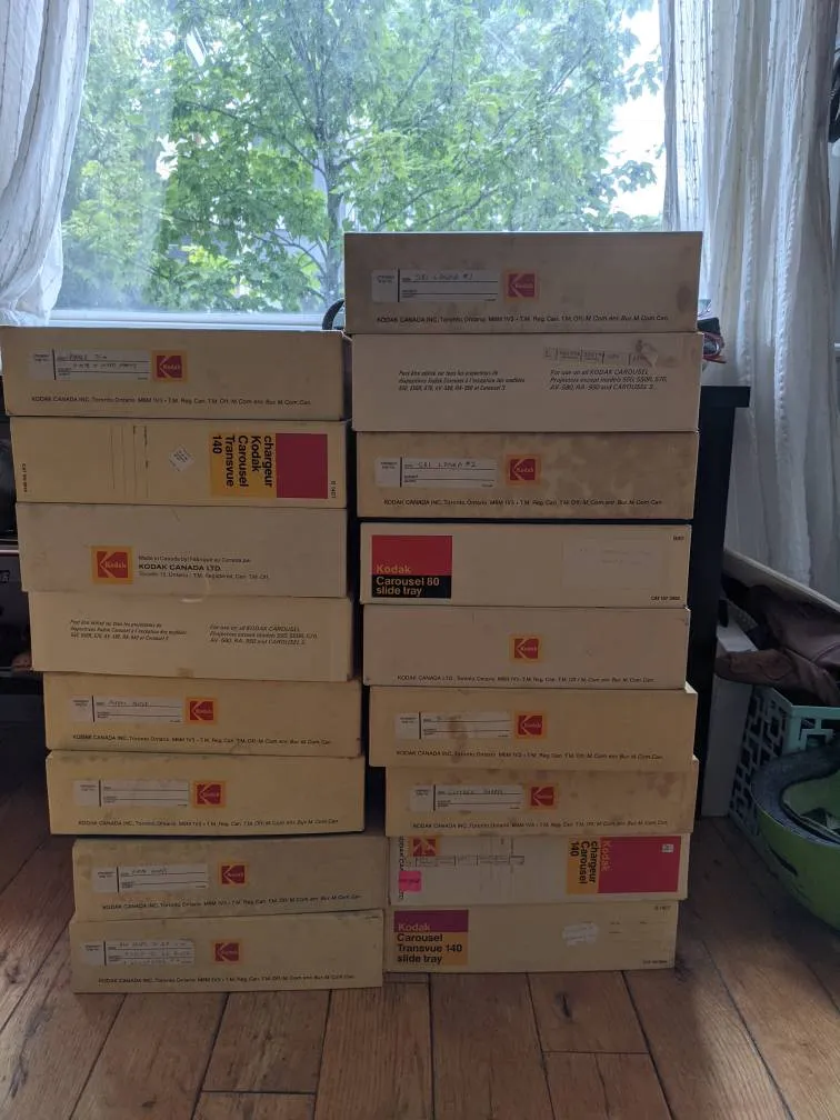 Vintage Kodak Slide Carousels And Boxes photo 1