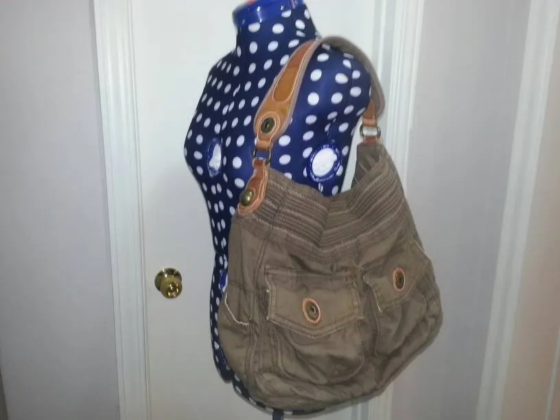 Big Gap Cotton & Leather Bag/Purse photo 1
