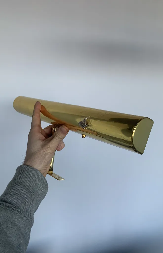 Brass LED Light To Illuminate Artwork photo 1