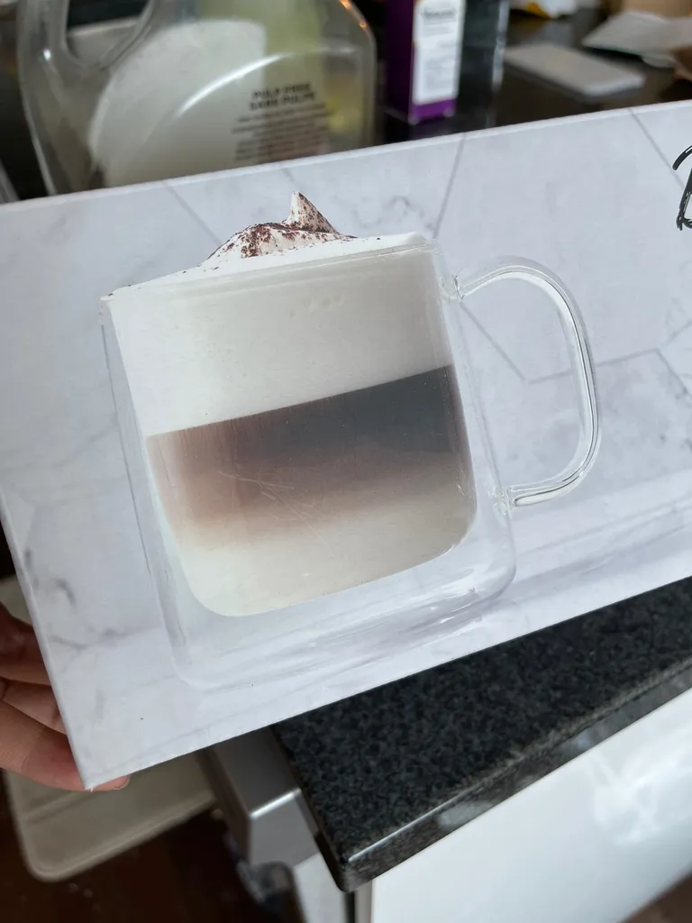 2 x Double Wall Glass Mugs photo 1