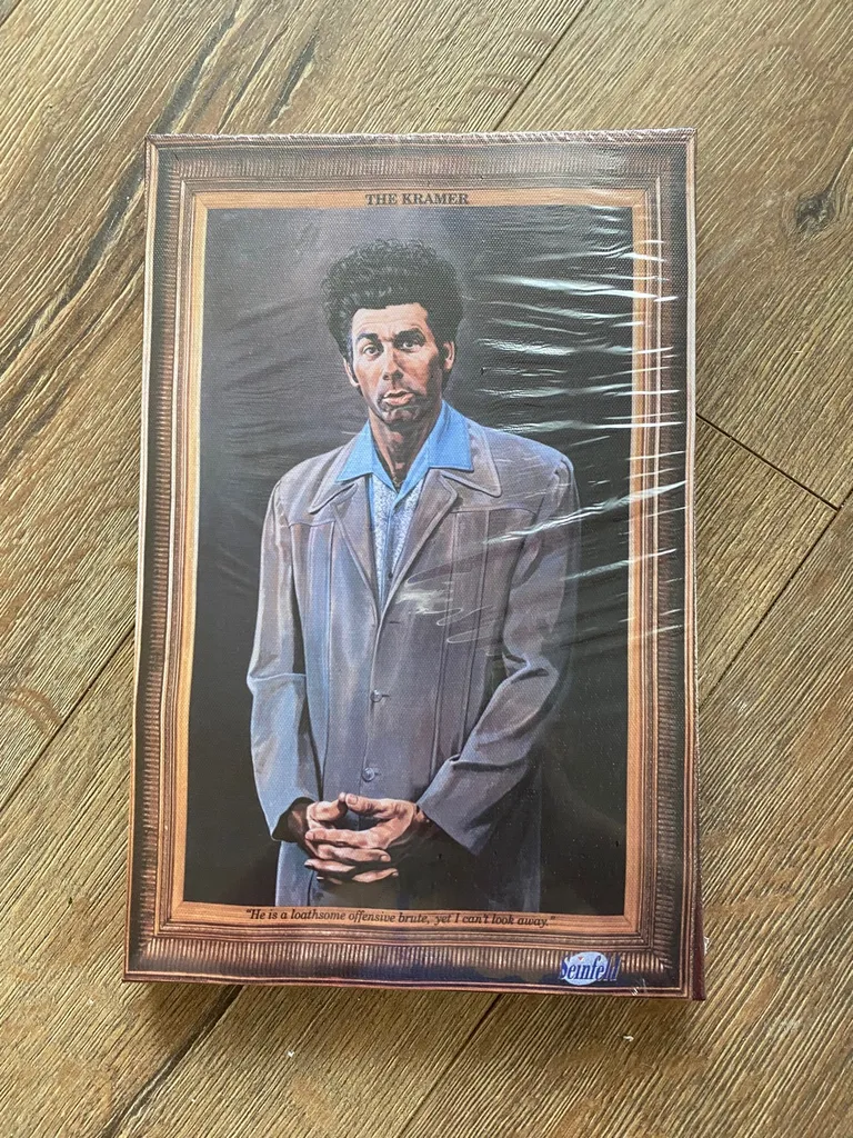 Seinfeld ‘The Kramer’ Hard Canvas Poster - Brand New photo 1