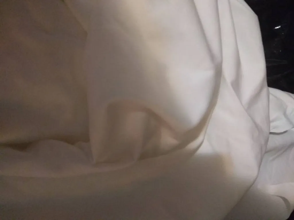 White Stretchy Polyester photo 1