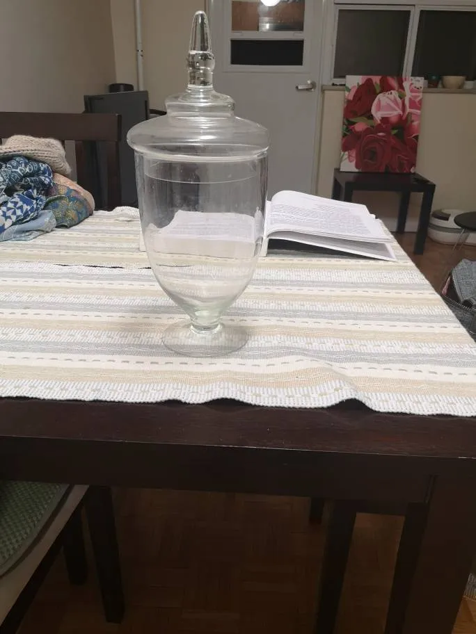 Glass Vase/Jar With Lid photo 1