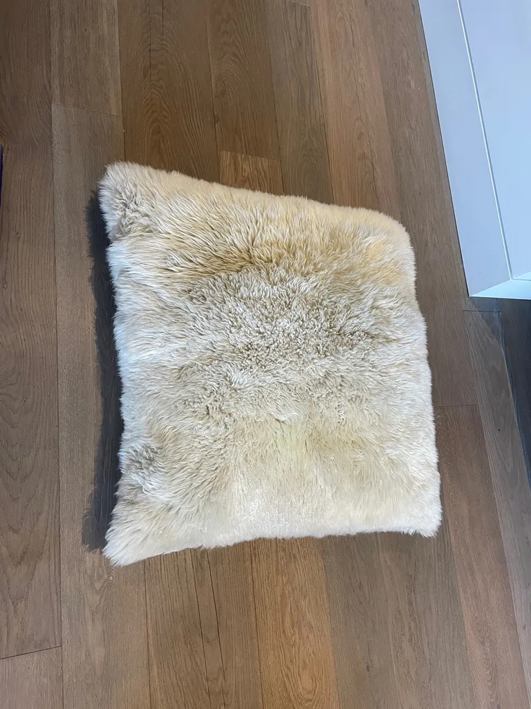 2”9 Ft “31 Inches” Huge Decor Floor Shearling Pillow photo 1