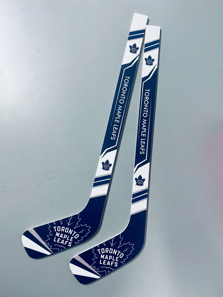Mini Toronto Maple Leafs Hockey Sticks photo 1