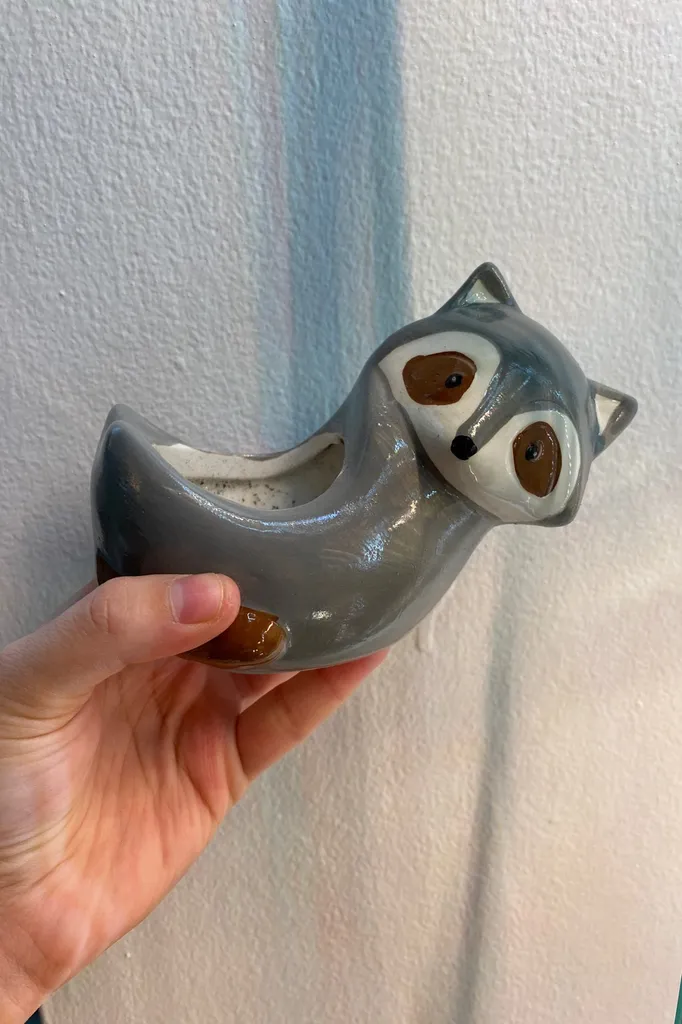 Raccoon Mini Planter photo 1