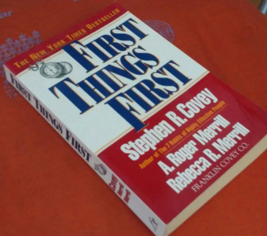 First Things First, Stephen R. Covey book photo 1