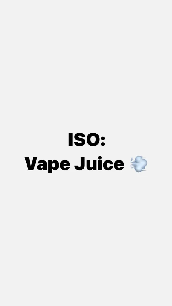 ISO VAPE JUICE 💨 photo 1
