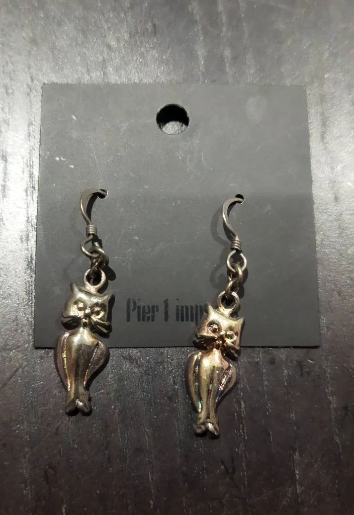 NEW Cat-Owl earrings photo 1