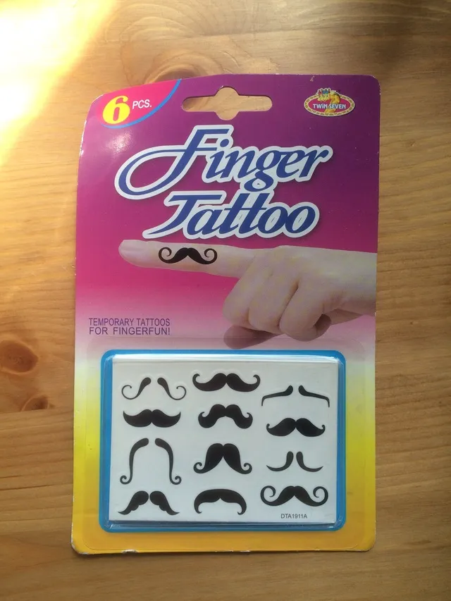 Finger 'staches photo 1