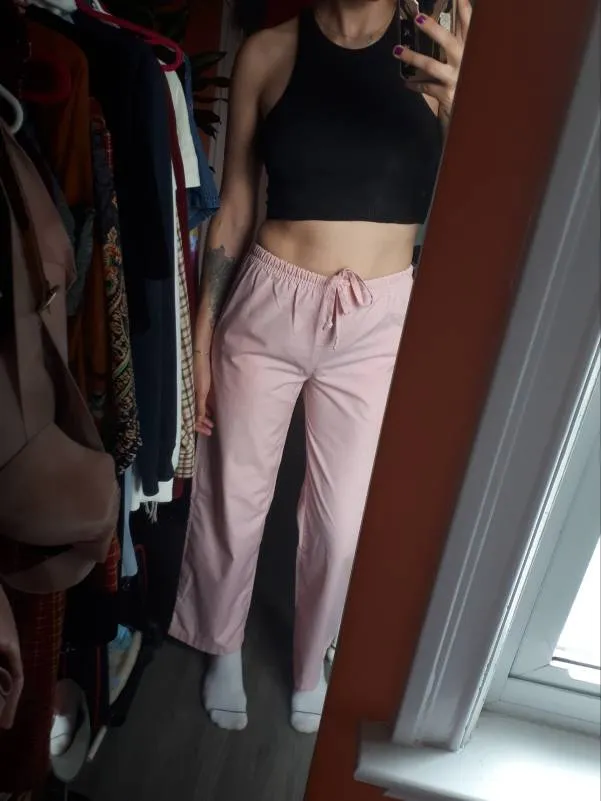 Pink Cotton Pants photo 1