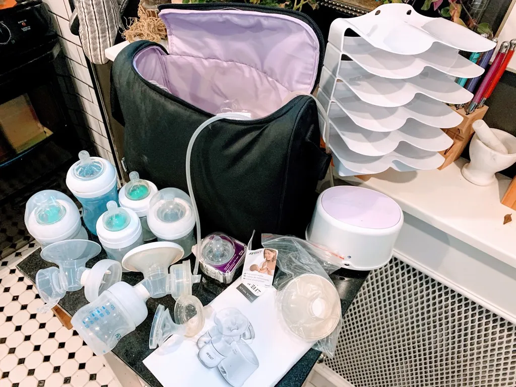 Avent Breast Pump & Bottles photo 1