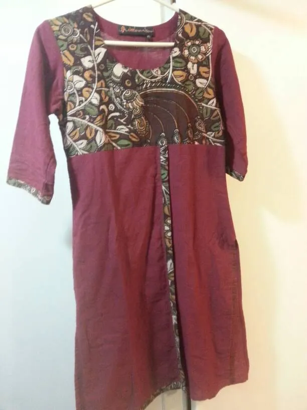 Neelaambari Indian Cotton Patterned Dress/Shirt -- Size Extra... photo 1