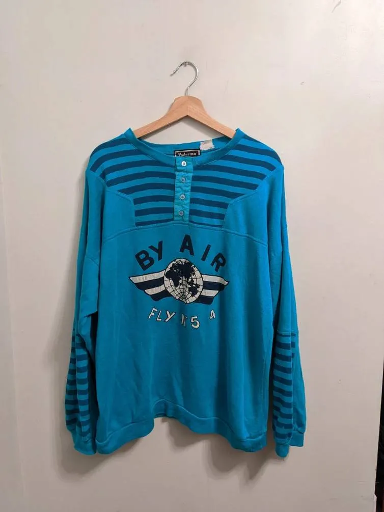 Vintage Aircraft Fly By Air Sweatshirt photo 1