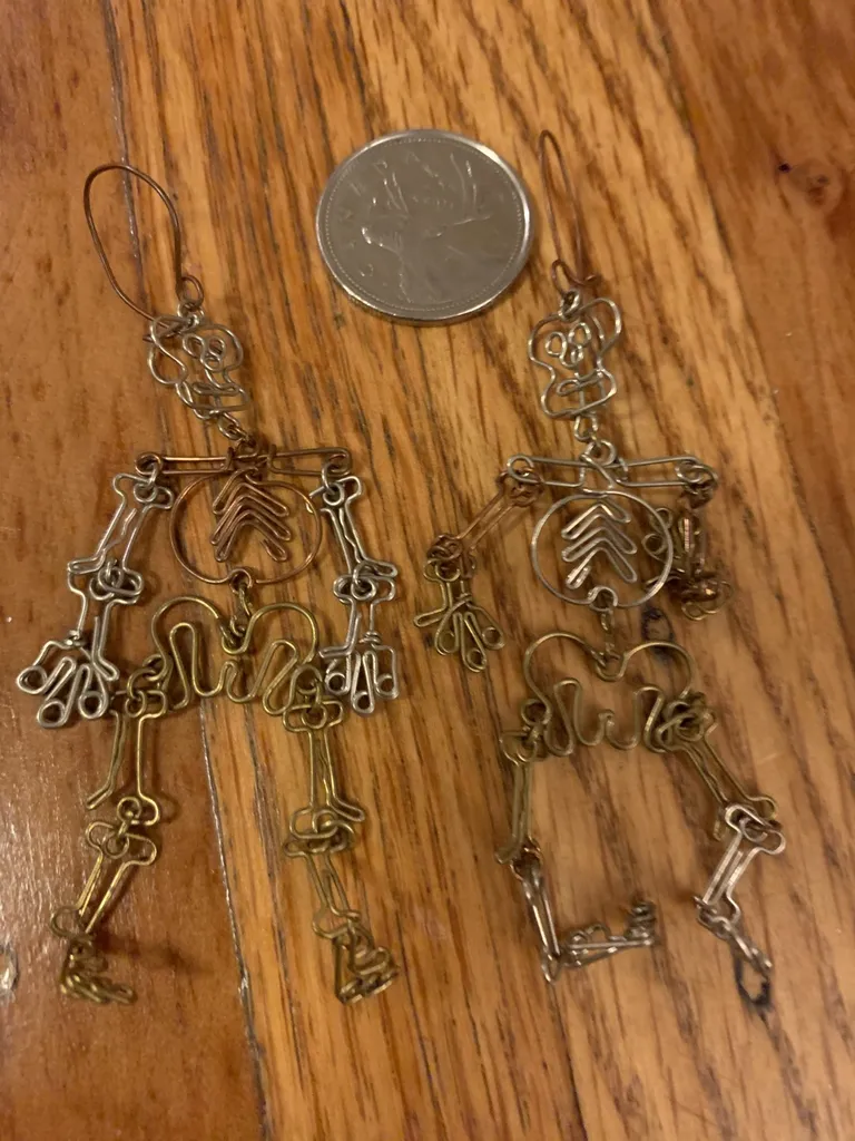 Handmade Skelton Earrings photo 1