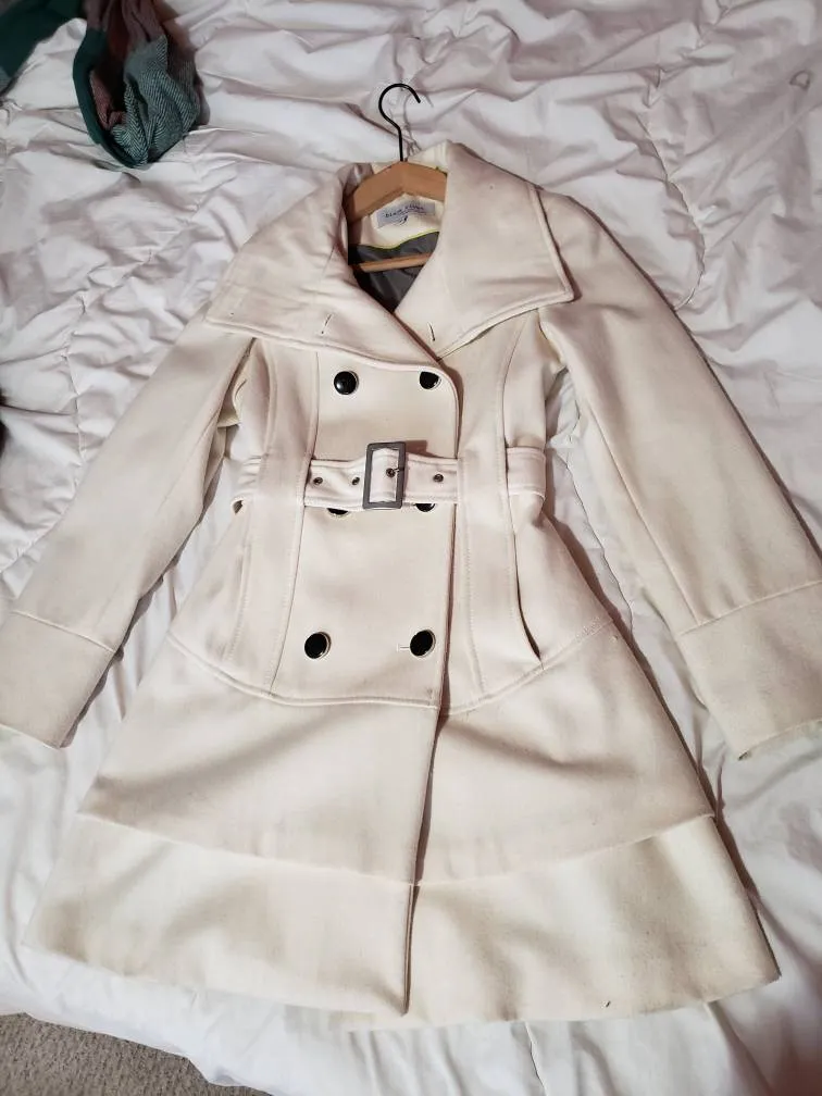 Xs White Fall Trench Coat photo 1