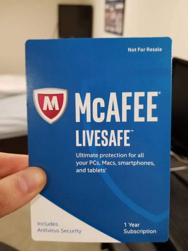 McAfee LiveSafe 1 Year Subscription photo 1