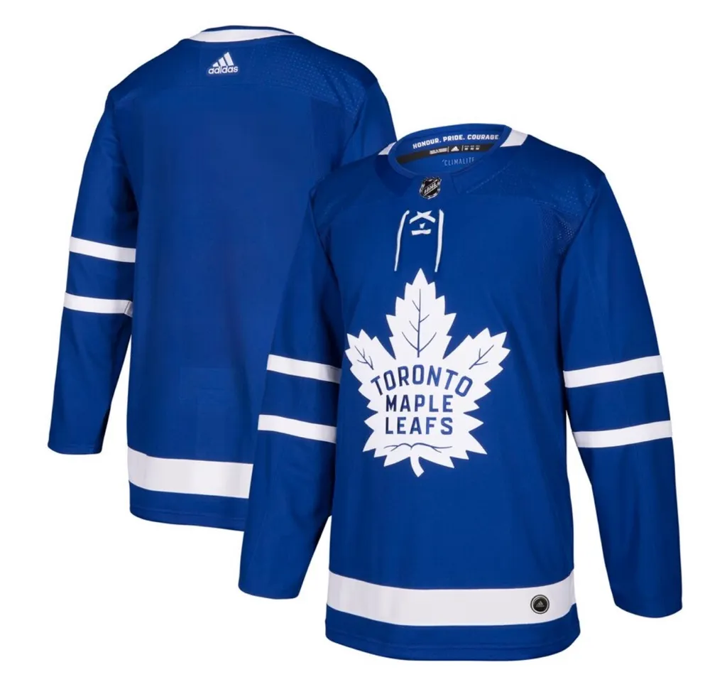 Men's Toronto Maple Leafs adidas Blue Home Authentic Blank Je... photo 1