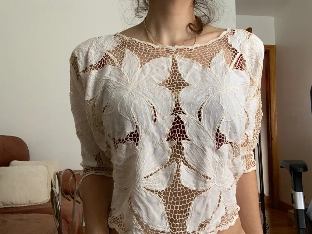 Seethrough Net/lace Top photo 1