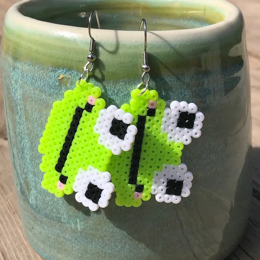 Handmade Frog Earrings🐸 photo 1
