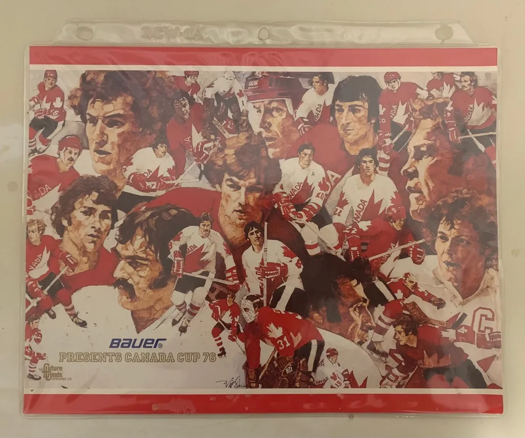 1972 Canada Cup Bauer Hockey Print photo 1