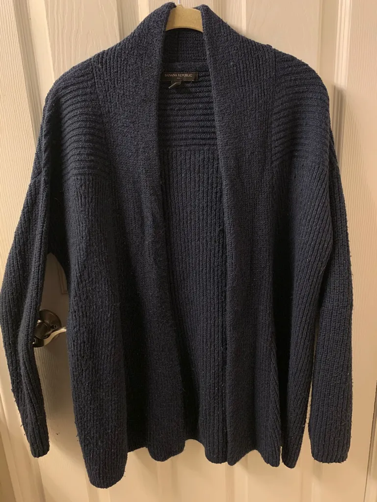 Dark Navy Blue Banana Republic Cardigan photo 1