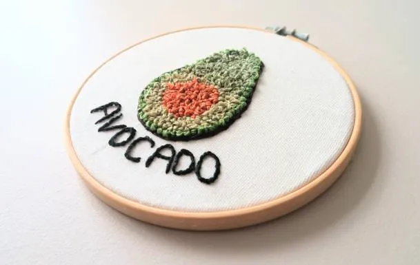 Avocado Embroidery photo 1