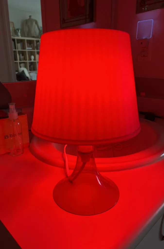 Lucite Table Lamp photo 1