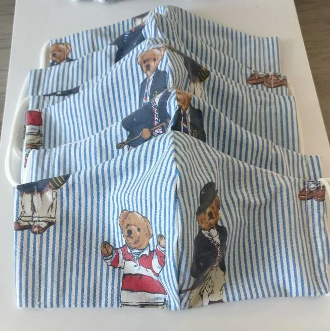 Homemade Ralph Lauren Polo Bear Masks - Both Adult and Toddler photo 1