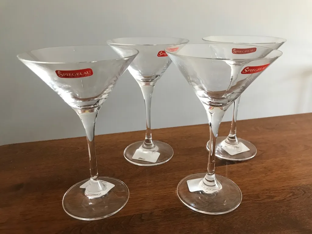 Four BNWT Spiegelau Martini Glasses photo 1